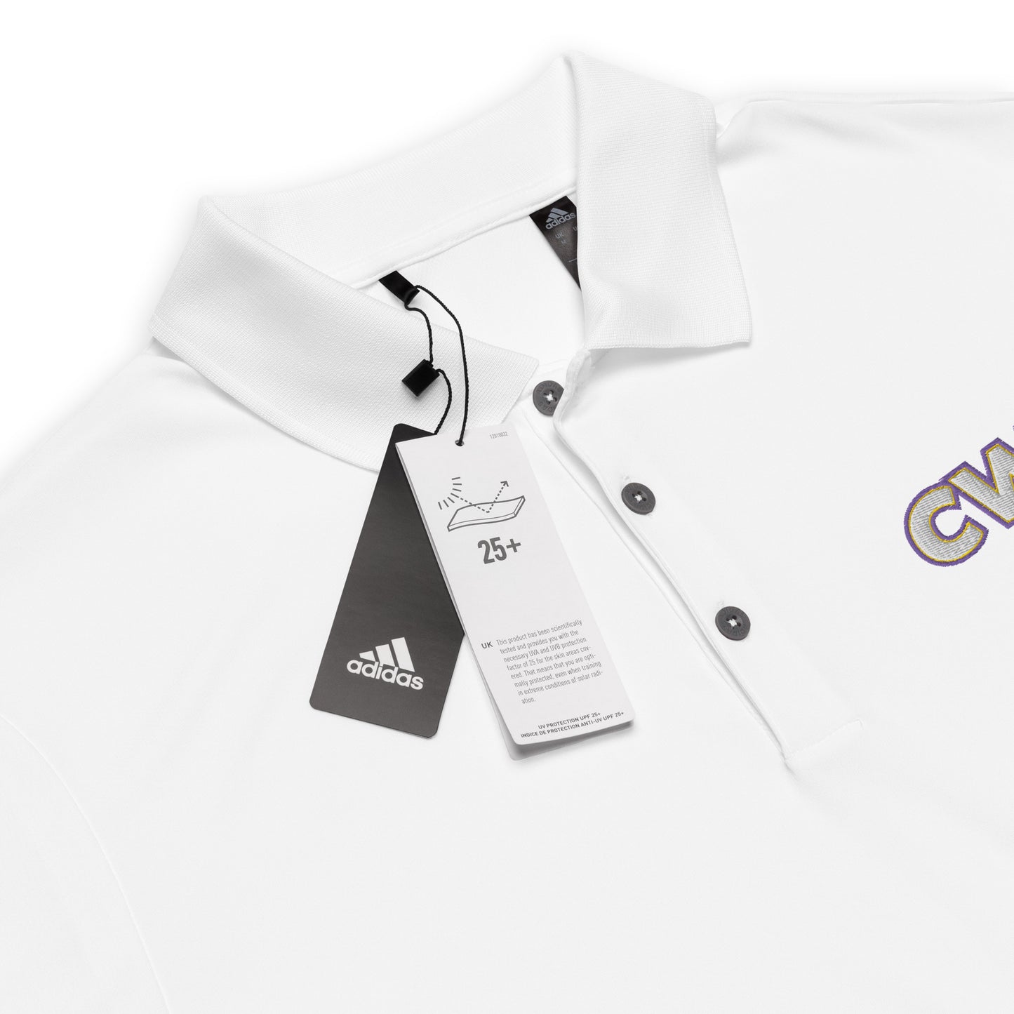 CWSL embroidered Adidas performance polo shirt