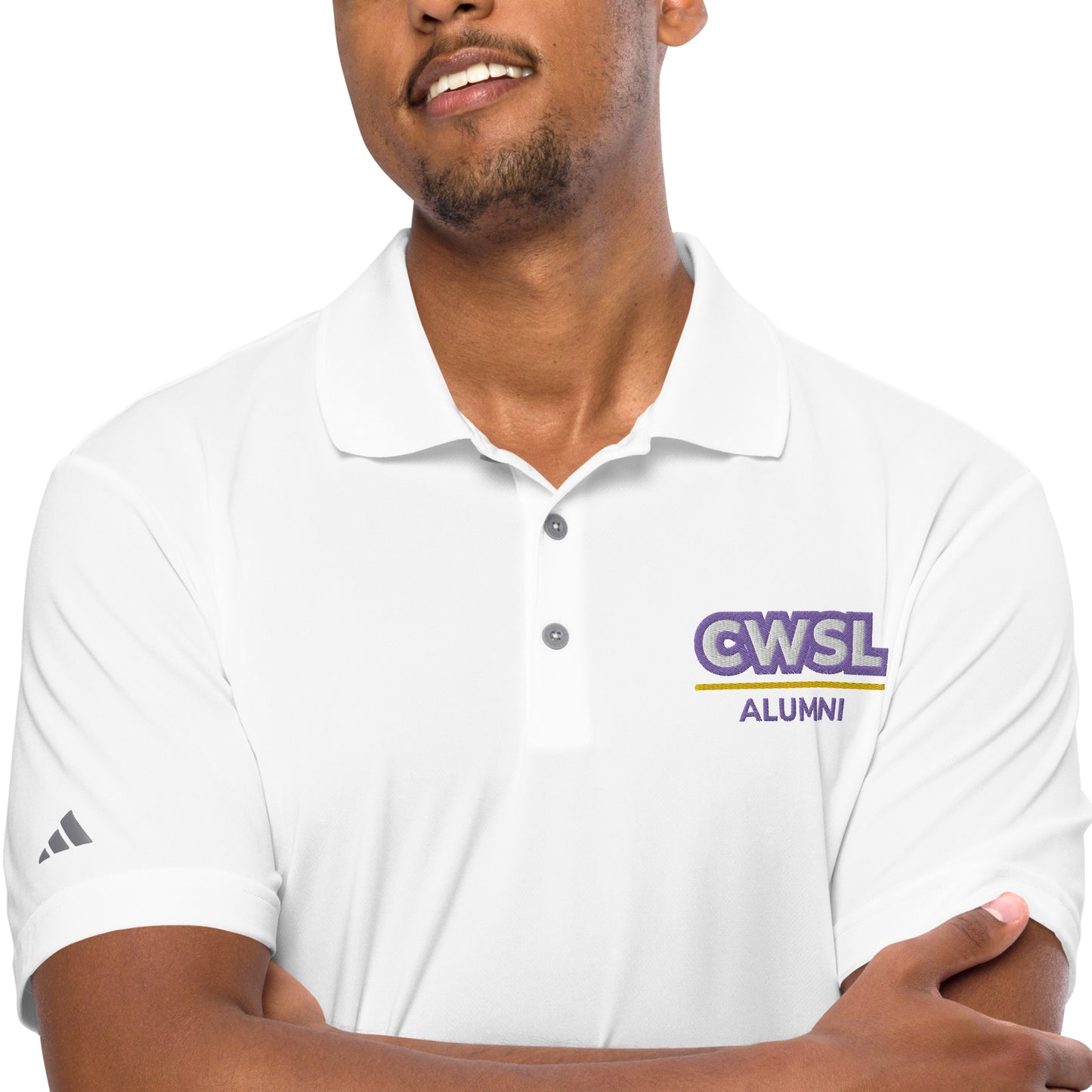 CWSL Alumni embroidered Adidas performance polo shirt